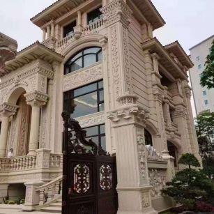 内江黄金麻别墅外墙异形定制