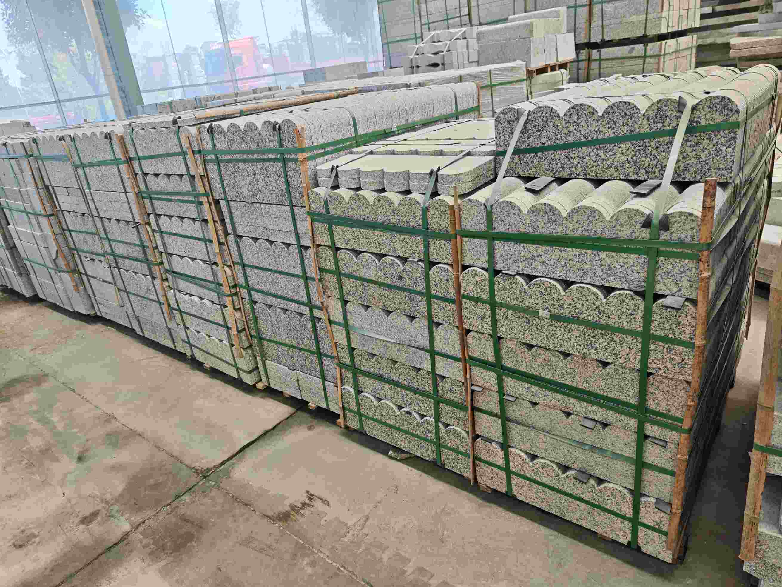 内江芝麻白芙蓉白花边石